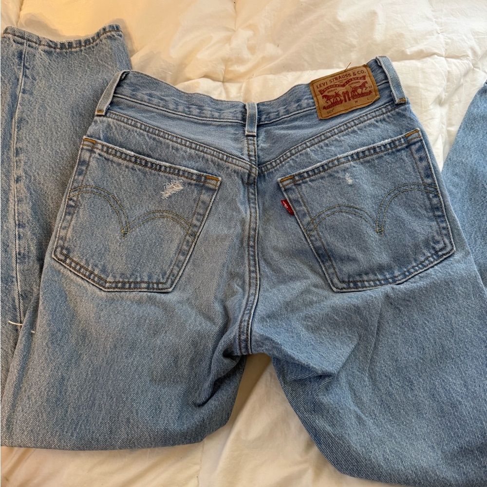 Levi's 501 Light Blue Denim Jeans